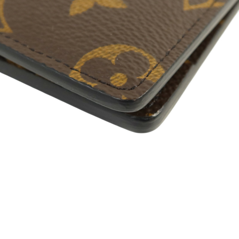 LOUIS VUITTON Monogram Macassar Multiple Wallet錢包-10