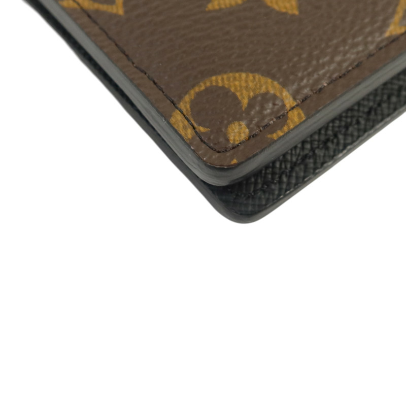 LOUIS VUITTON Monogram Macassar Multiple Wallet錢包-11