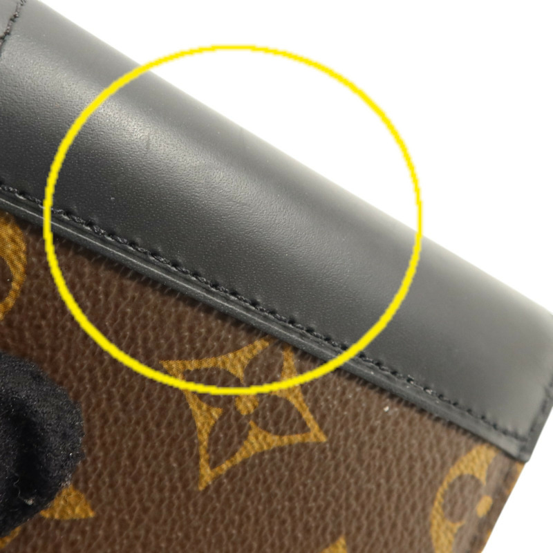 LOUIS VUITTON Monogram Macassar Multiple Wallet錢包-14