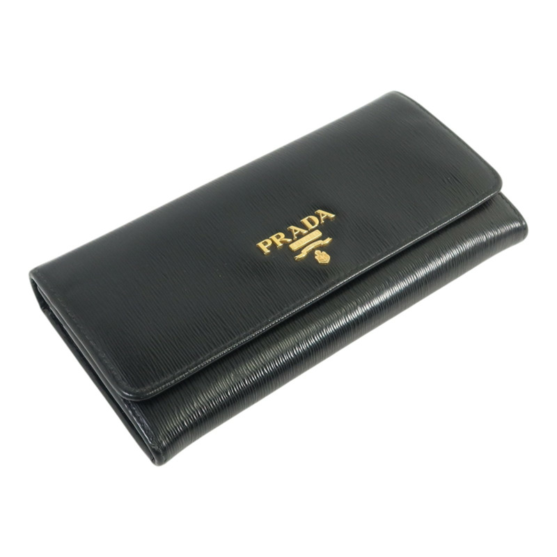 PRADA 牛皮皮革Long Wallet金扣長錢包-3