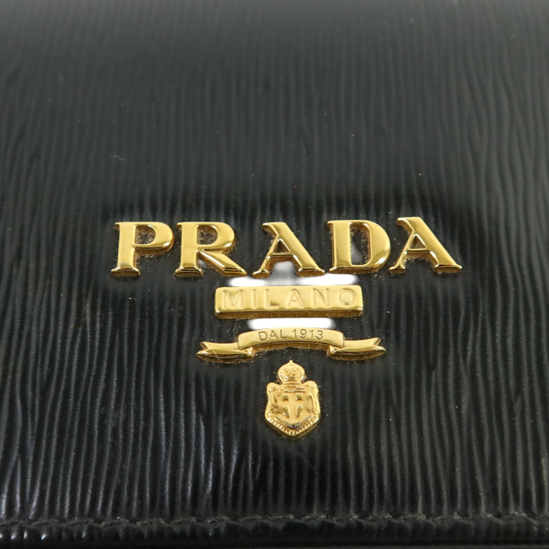 PRADA 牛皮皮革Long Wallet金扣長錢包-15