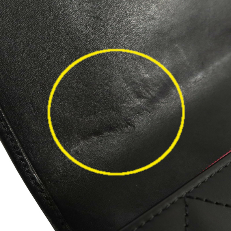 CHANEL 牛皮皮革Cambon Long Wallet銀扣長錢包-12