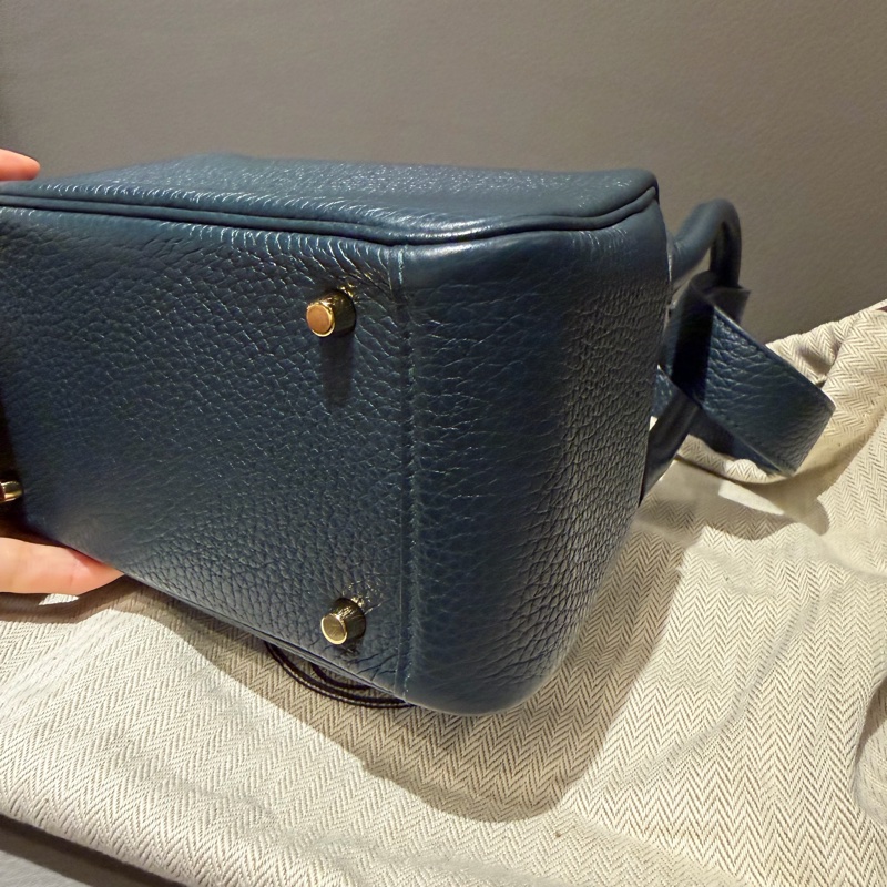 Hermes mini Lindy 一代 松柏綠金釦-3