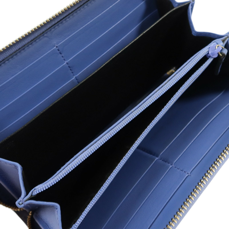 GUCCI 牛皮皮革Zipper Long Wallet金扣長錢包-5