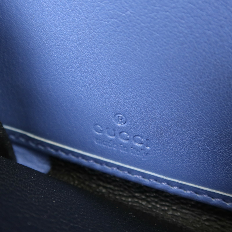 GUCCI 牛皮皮革Zipper Long Wallet金扣長錢包-6