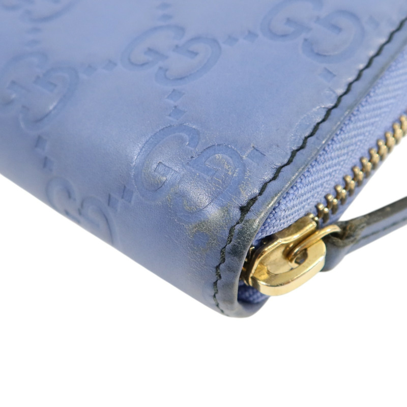 GUCCI 牛皮皮革Zipper Long Wallet金扣長錢包-13