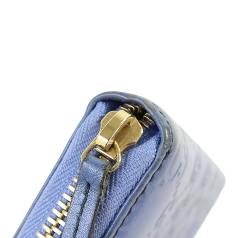 GUCCI 牛皮皮革Zipper Long Wallet金扣長錢包-14