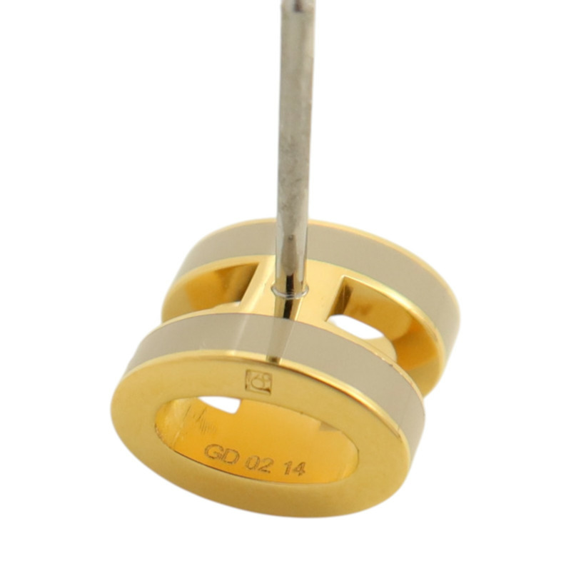 HERMES 金屬/琺瑯Mini Pop H耳環-5