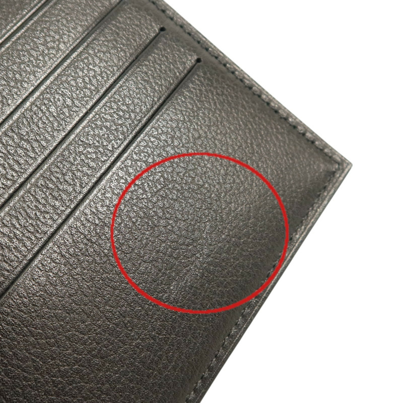 HERMES Evergain皮革Citizen Twill Compact Wallet錢包Noir-14