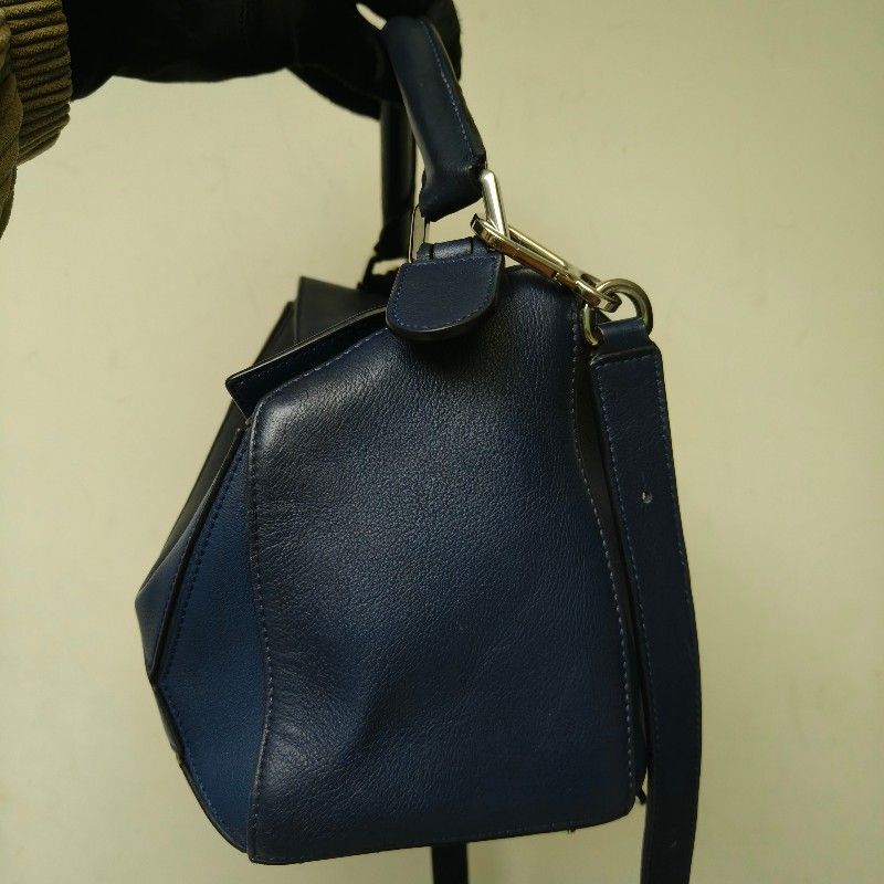 【8成新】㊣✨ LOEWE ✨羅威 （附防塵袋）Puzzle 拼圖 中號 藍紫色  小牛皮 肩背包 斜背包/二手包/二手精品🌳二手樹屋🌳-3