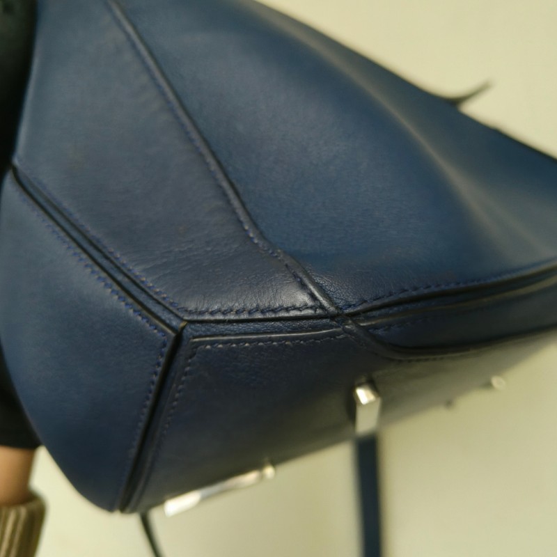 【8成新】㊣✨ LOEWE ✨羅威 （附防塵袋）Puzzle 拼圖 中號 藍紫色  小牛皮 肩背包 斜背包/二手包/二手精品🌳二手樹屋🌳-7