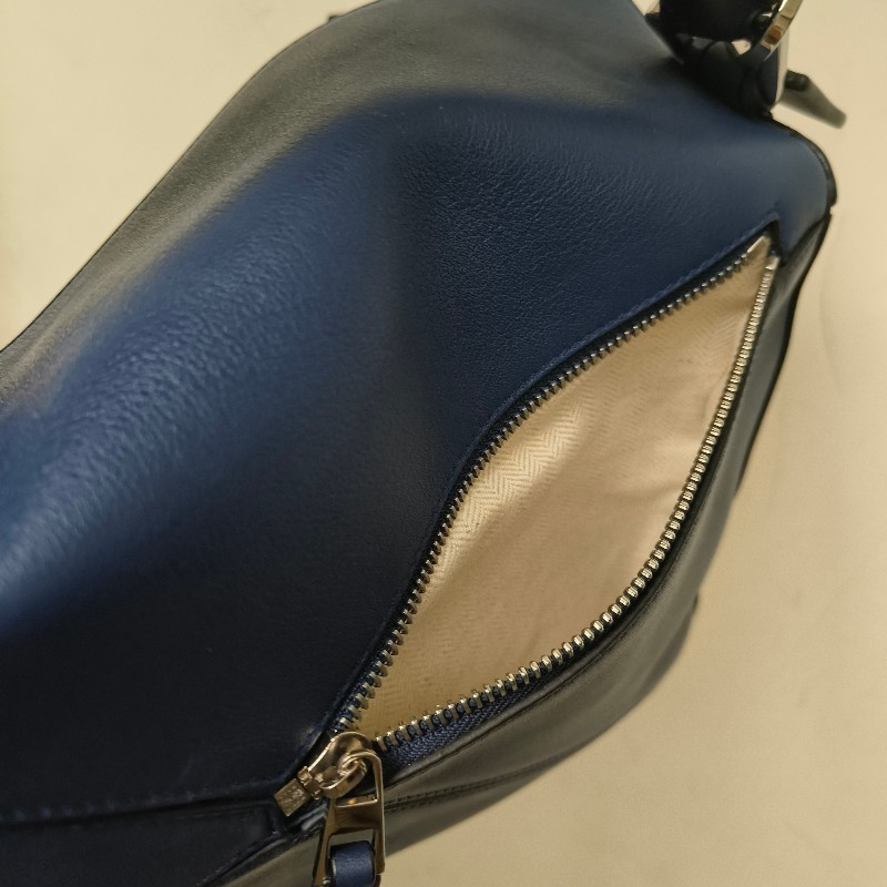 【8成新】㊣✨ LOEWE ✨羅威 （附防塵袋）Puzzle 拼圖 中號 藍紫色  小牛皮 肩背包 斜背包/二手包/二手精品🌳二手樹屋🌳-38