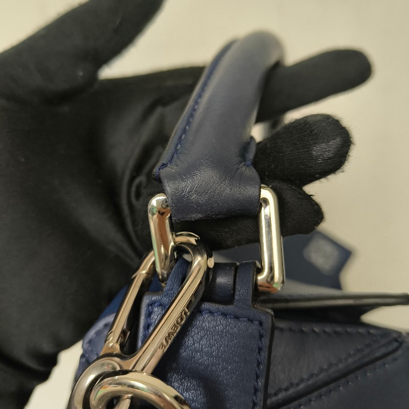 【8成新】㊣✨ LOEWE ✨羅威 （附防塵袋）Puzzle 拼圖 中號 藍紫色  小牛皮 肩背包 斜背包/二手包/二手精品🌳二手樹屋🌳-43