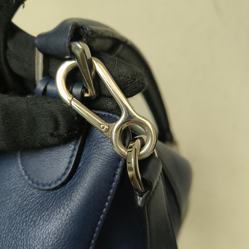 【8成新】㊣✨ LOEWE ✨羅威 （附防塵袋）Puzzle 拼圖 中號 藍紫色  小牛皮 肩背包 斜背包/二手包/二手精品🌳二手樹屋🌳-47