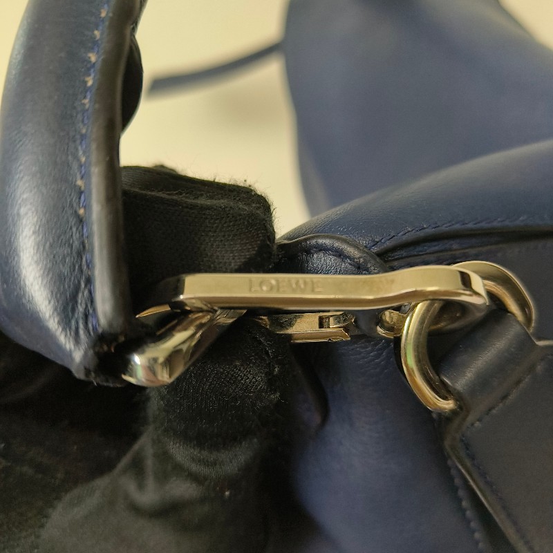 【8成新】㊣✨ LOEWE ✨羅威 （附防塵袋）Puzzle 拼圖 中號 藍紫色  小牛皮 肩背包 斜背包/二手包/二手精品🌳二手樹屋🌳-48