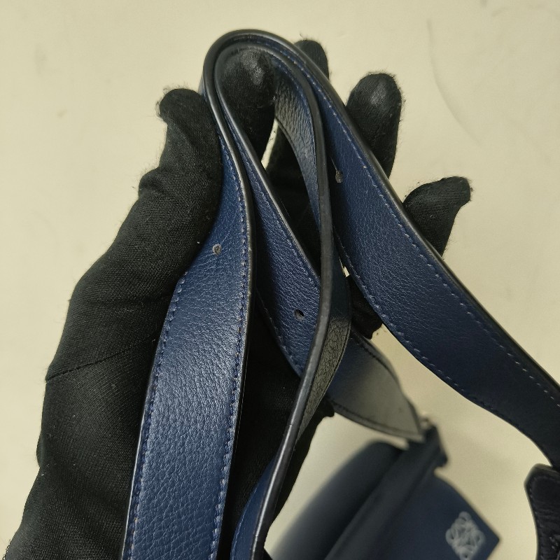 【8成新】㊣✨ LOEWE ✨羅威 （附防塵袋）Puzzle 拼圖 中號 藍紫色  小牛皮 肩背包 斜背包/二手包/二手精品🌳二手樹屋🌳-55