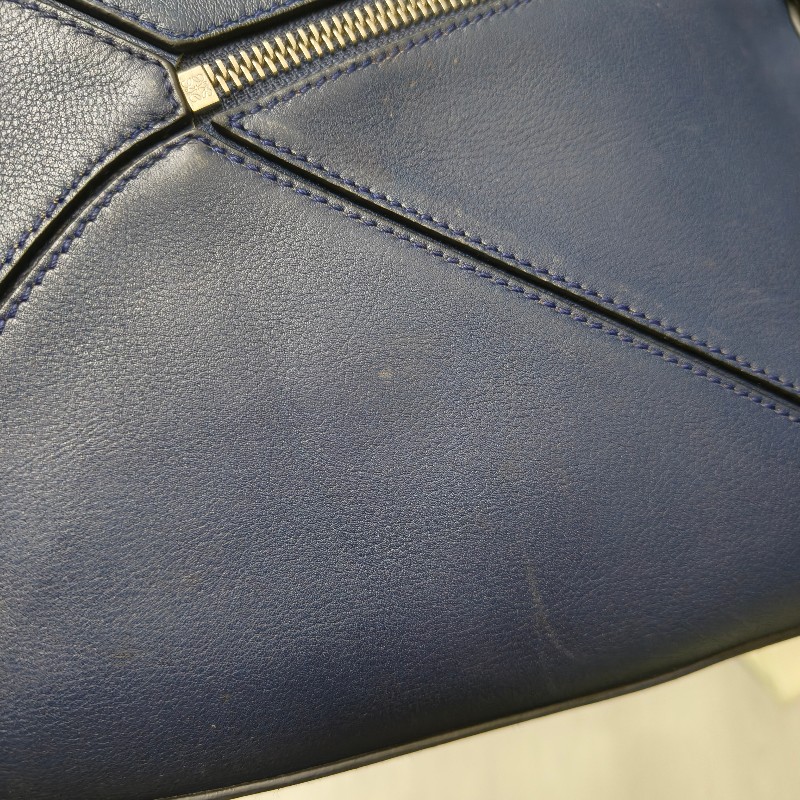 【8成新】㊣✨ LOEWE ✨羅威 （附防塵袋）Puzzle 拼圖 中號 藍紫色  小牛皮 肩背包 斜背包/二手包/二手精品🌳二手樹屋🌳-58