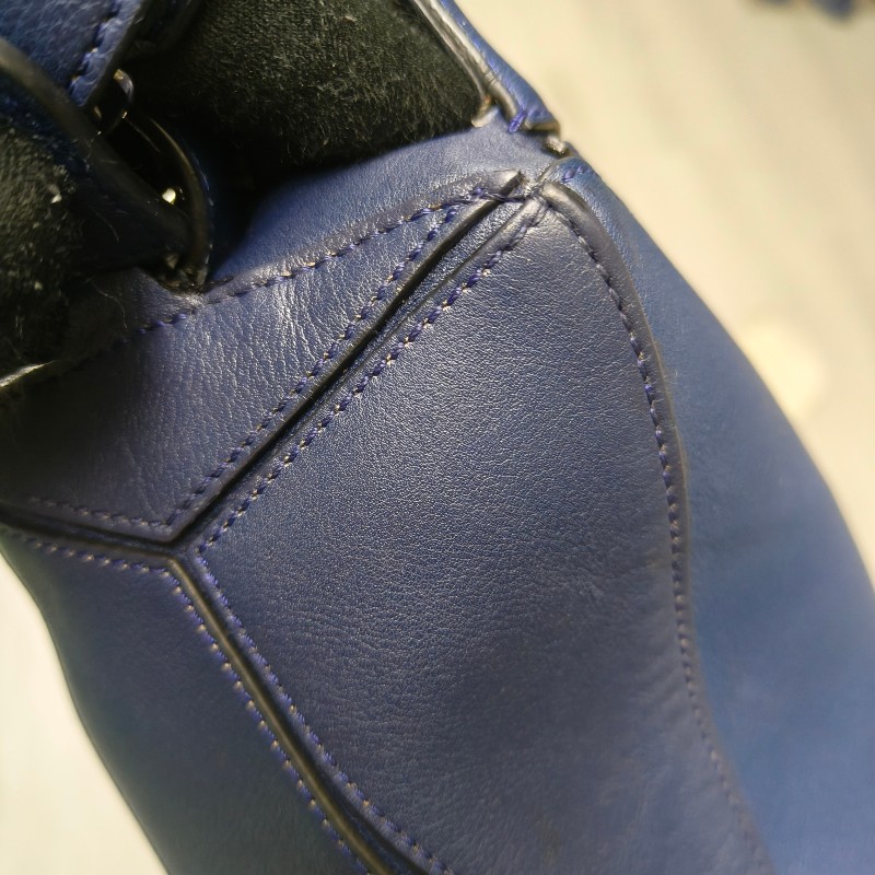 【8成新】㊣✨ LOEWE ✨羅威 （附防塵袋）Puzzle 拼圖 中號 藍紫色  小牛皮 肩背包 斜背包/二手包/二手精品🌳二手樹屋🌳-60