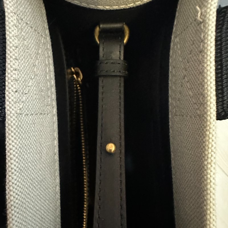 BALENCIAGA 小托特包|黑白帆布拼皮|全新未使用|附完整配件✨-4