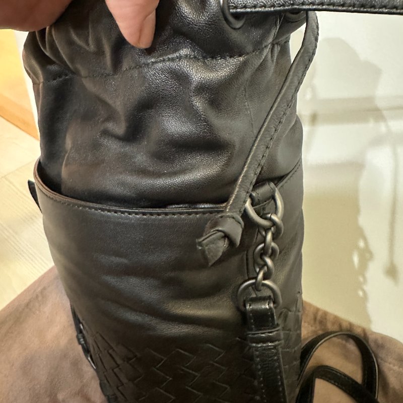 BOTTEGA VENETA 編織水桶包|全新未使用|黑色經典款|附完整配件✨-1