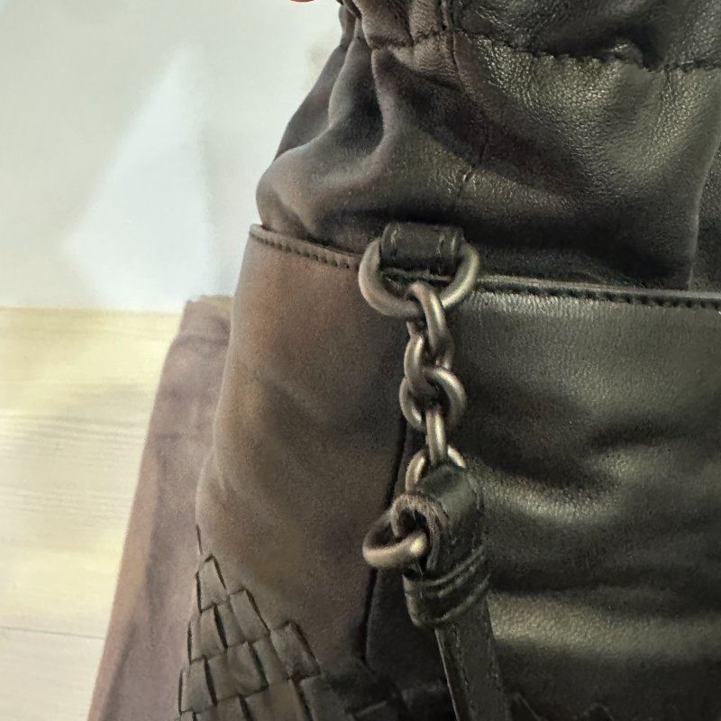 BOTTEGA VENETA 編織水桶包|全新未使用|黑色經典款|附完整配件✨-2