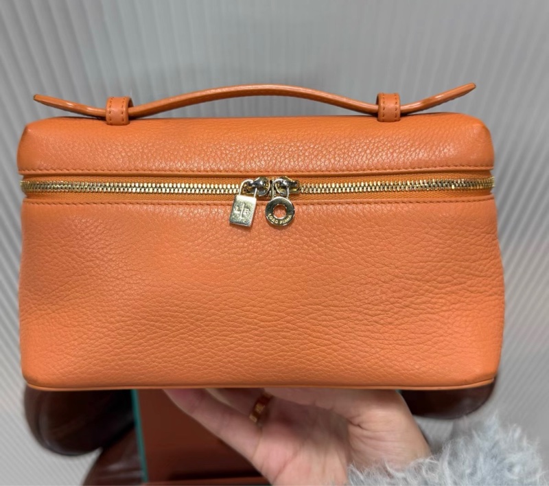 【98新 ✨ 全網最低價!】LP 19 ExtraPocket 19 飯盒包 橘色 荔枝牛皮 手拿包 單肩包 斜挎包(下單前先詢問庫存❗️)-2