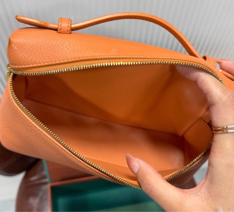 【98新 ✨ 全網最低價!】LP 19 ExtraPocket 19 飯盒包 橘色 荔枝牛皮 手拿包 單肩包 斜挎包(下單前先詢問庫存❗️)-7