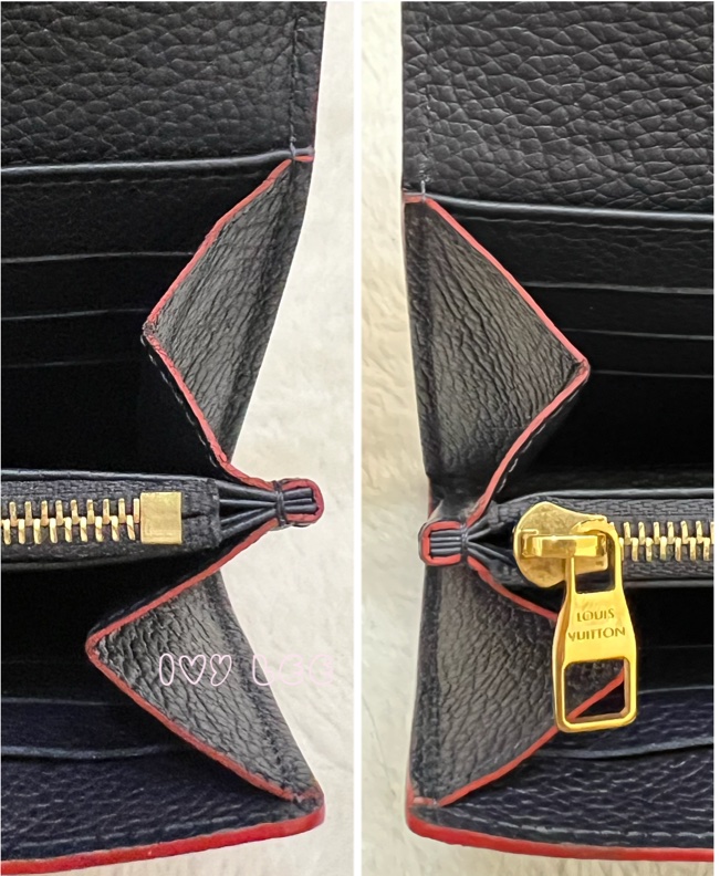 LOUIS VUITTON M62125 Sarah經典花紋牛皮壓紋扣式長夾(海軍藍) 正品 二手精品-18