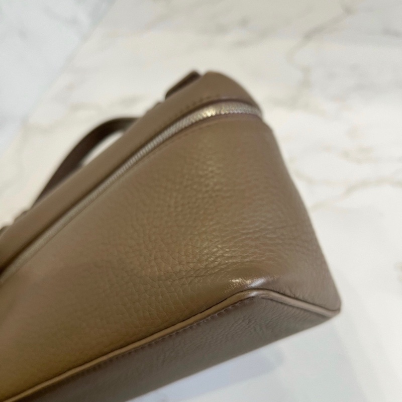 【97新 ✨ 全網最低價！】Loro Piana LP19飯盒包 大象灰羊皮 手提包 單肩包 斜挎包（下單前先詢問庫存❗️）-2