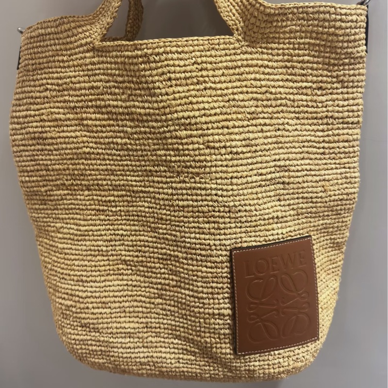 Loewe BOLSO SLIT 草編包-3