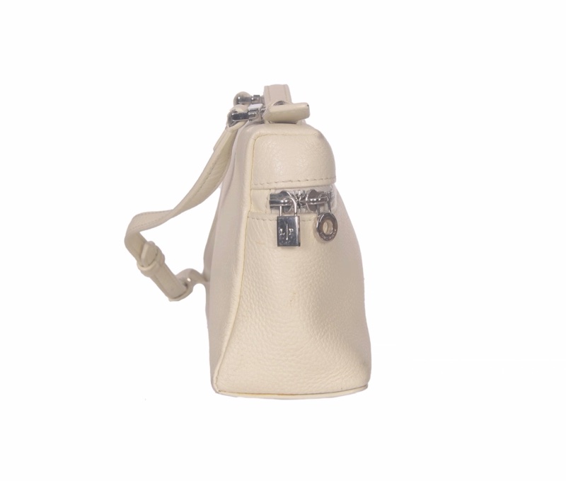 【96新 ✨ 全網最低價!】Loro Piana Extra Bag L19 飯盒包 奶白色 銀扣 手提包 單肩包 斜挎包(下單前先詢問庫存❗️)-5