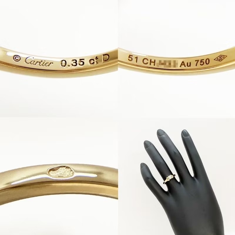 經典優雅 Cartier 卡地亞 Ballerine 芭蕾系列 18K金 750 玫瑰金 GIA 天然鑽石戒指 鑽戒-6