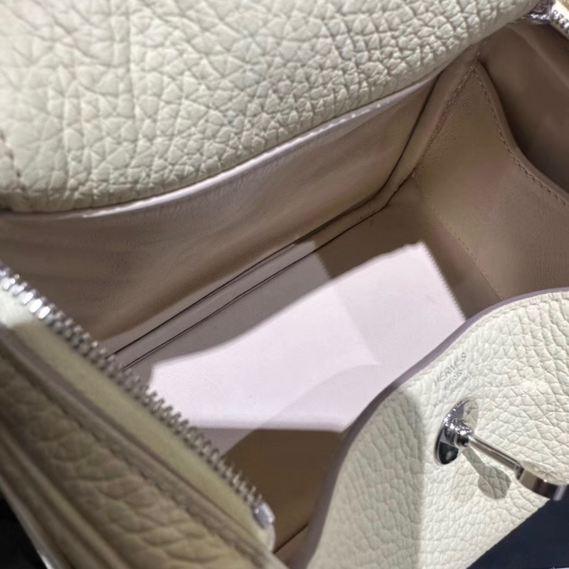 有購證✨ Hermes 愛馬仕 minilindy 二代 i8 米爾頓黃 tc皮 銀扣 w刻-5