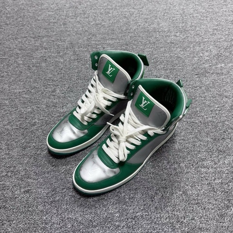 Louis Vuitton LV Rivoli系列 老花滿印高幫板鞋 41.5碼 UK7.5