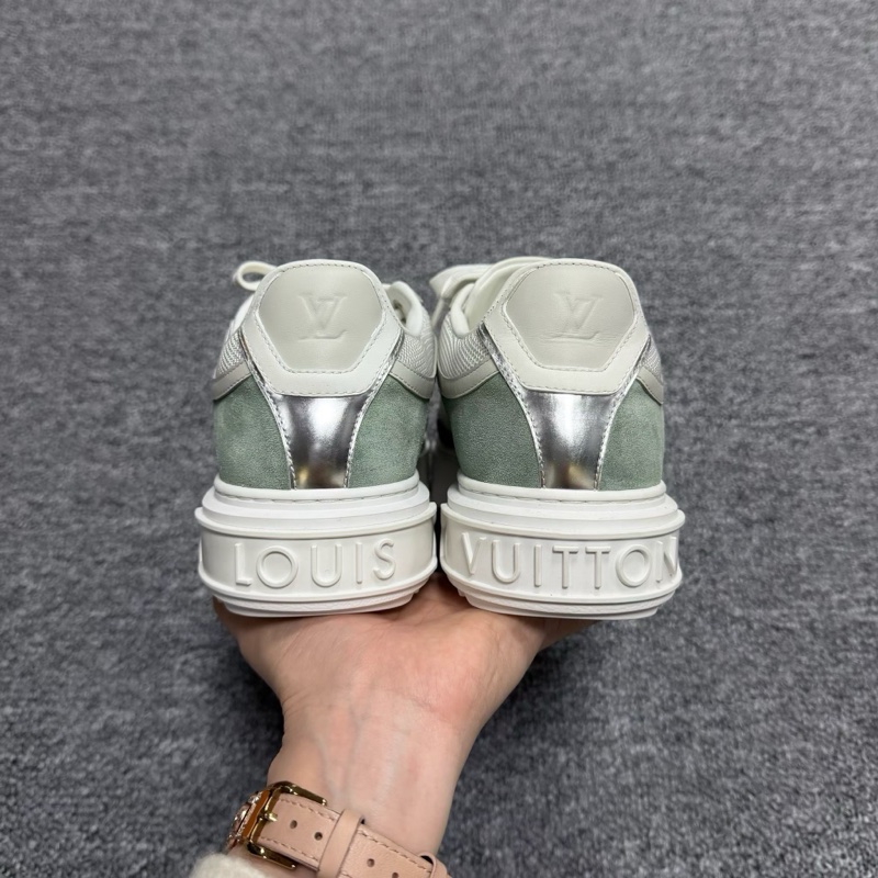 Louis Vuitton LV Time Out系列 白色老花滿印低幫板鞋 35.5碼-2