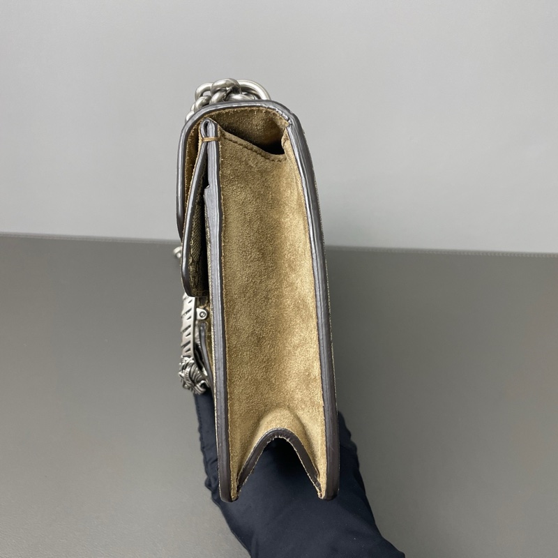 gucci/古馳 029黑標 小號 老花酒神鏈條包 單鏈雙鏈背都好看,版型完美,鍊子長,百搭不挑人,-2