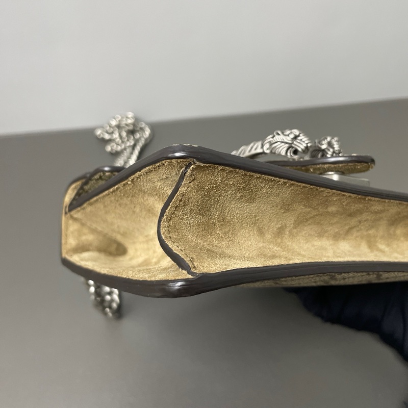 gucci/古馳 029黑標 小號 老花酒神鏈條包 單鏈雙鏈背都好看,版型完美,鍊子長,百搭不挑人,-4