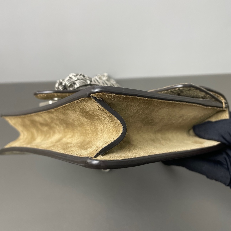 gucci/古馳 029黑標 小號 老花酒神鏈條包 單鏈雙鏈背都好看,版型完美,鍊子長,百搭不挑人,-5