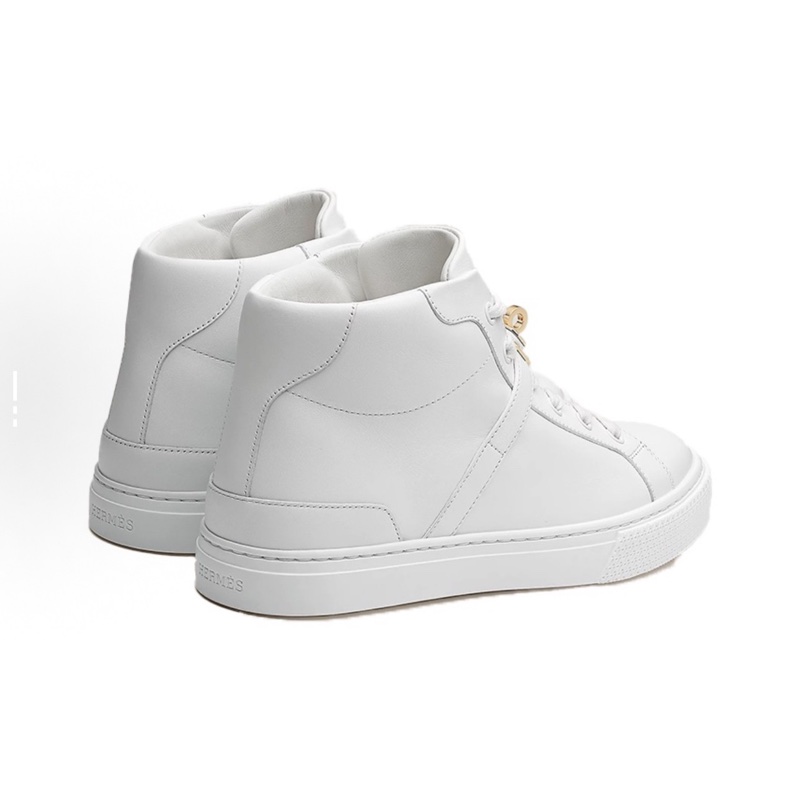 全新愛馬仕HERMES kelly 小白鞋 高幫 daydream 女鞋休閒鞋 板鞋 全新有塵袋 38碼-1