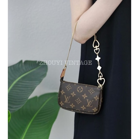 路易威登Louis Vuitton Mini Pochette 經典老花 迷你包 麻將包 M58009