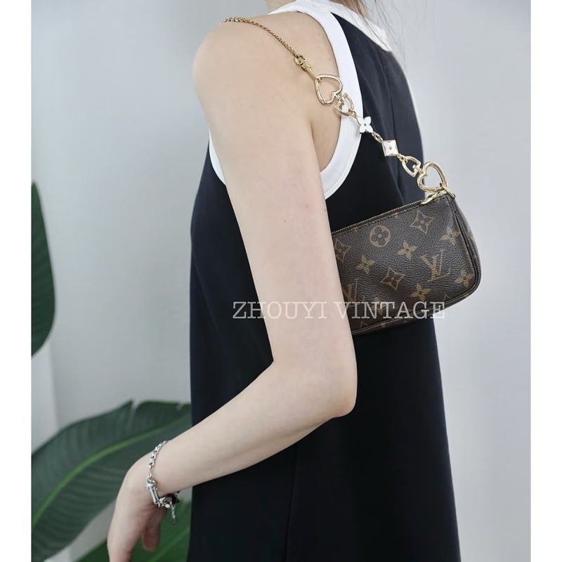 路易威登Louis Vuitton Mini Pochette 經典老花 迷你包 麻將包 M58009-1