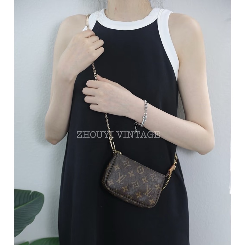 路易威登Louis Vuitton Mini Pochette 經典老花 迷你包 麻將包 M58009-2
