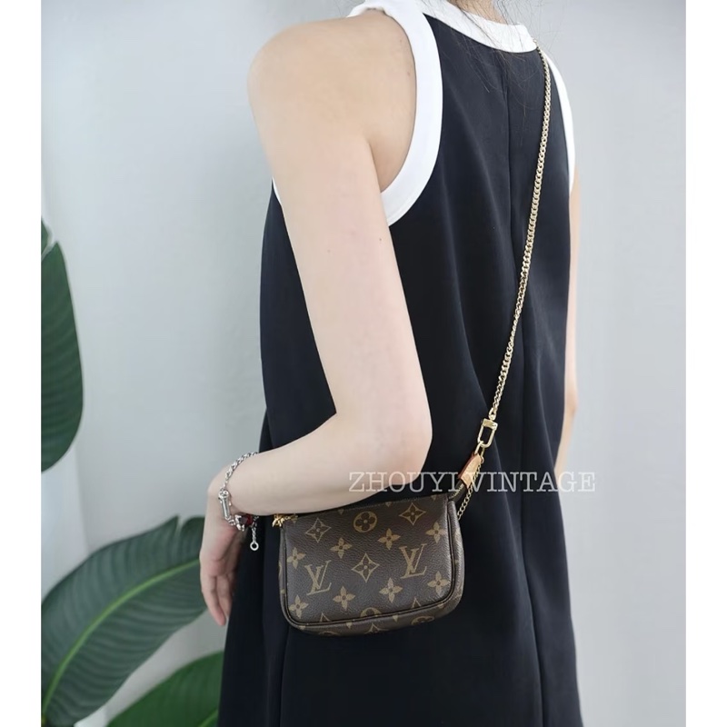 路易威登Louis Vuitton Mini Pochette 經典老花 迷你包 麻將包 M58009-3