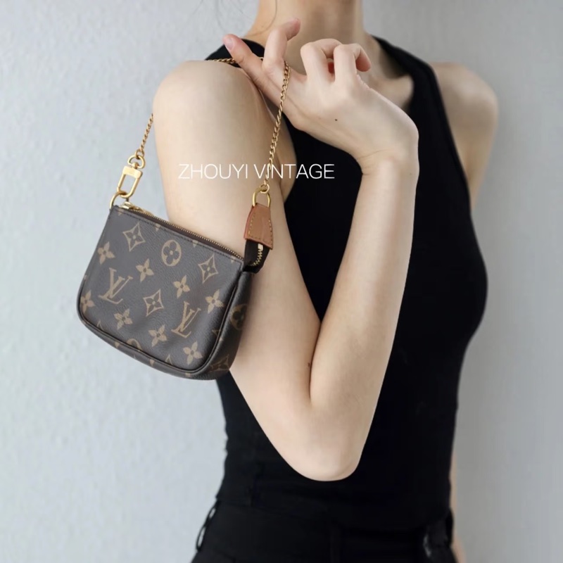 路易威登Louis Vuitton Mini Pochette 經典老花 迷你包 麻將包 M58009-4