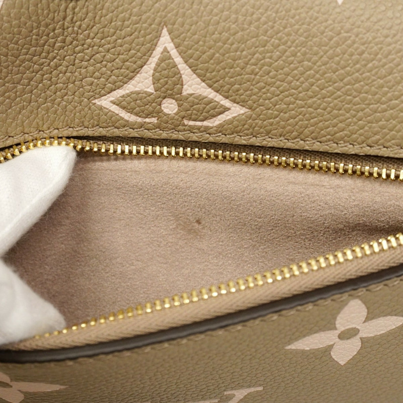 路易威登 Monogram Empreinte 雙色 Pochette Métis M23081 手提包,Tretreille 灰色/奶油色,女士 2 路包-5
