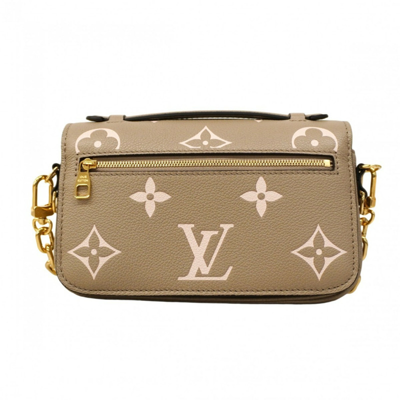 路易威登 Monogram Empreinte 雙色 Pochette Métis M23081 手提包,Tretreille 灰色/奶油色,女士 2 路包-9