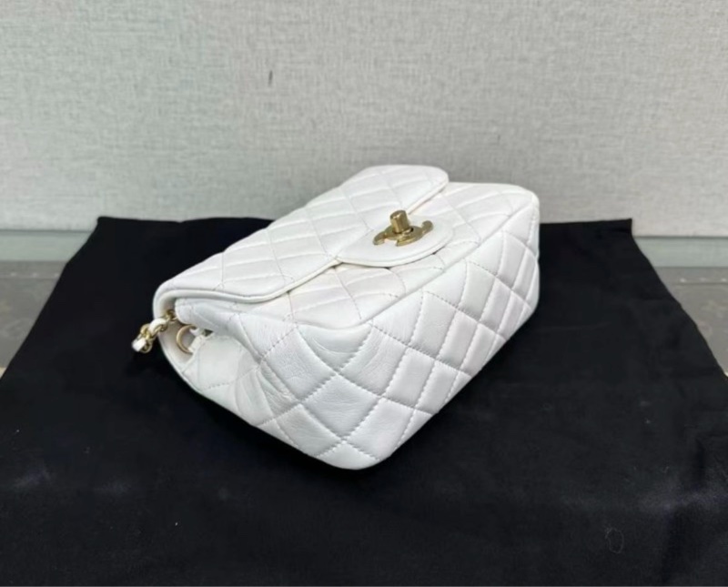 CHANEL 白金金球方胖子17*13*7.55 98新配件塵袋盒子保卡-5