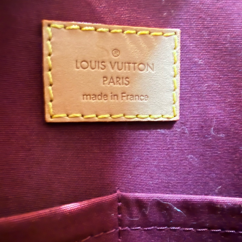 Louis Vuitton 酒紅色漆皮Alma-3