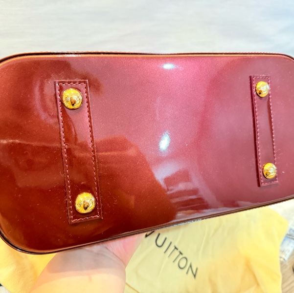Louis Vuitton 酒紅色漆皮Alma-7