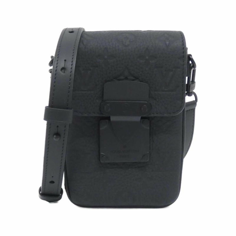 路易威登 Taurillon Monogram S-Lock 直式穿戴式皮夾 M81524 單肩包-0